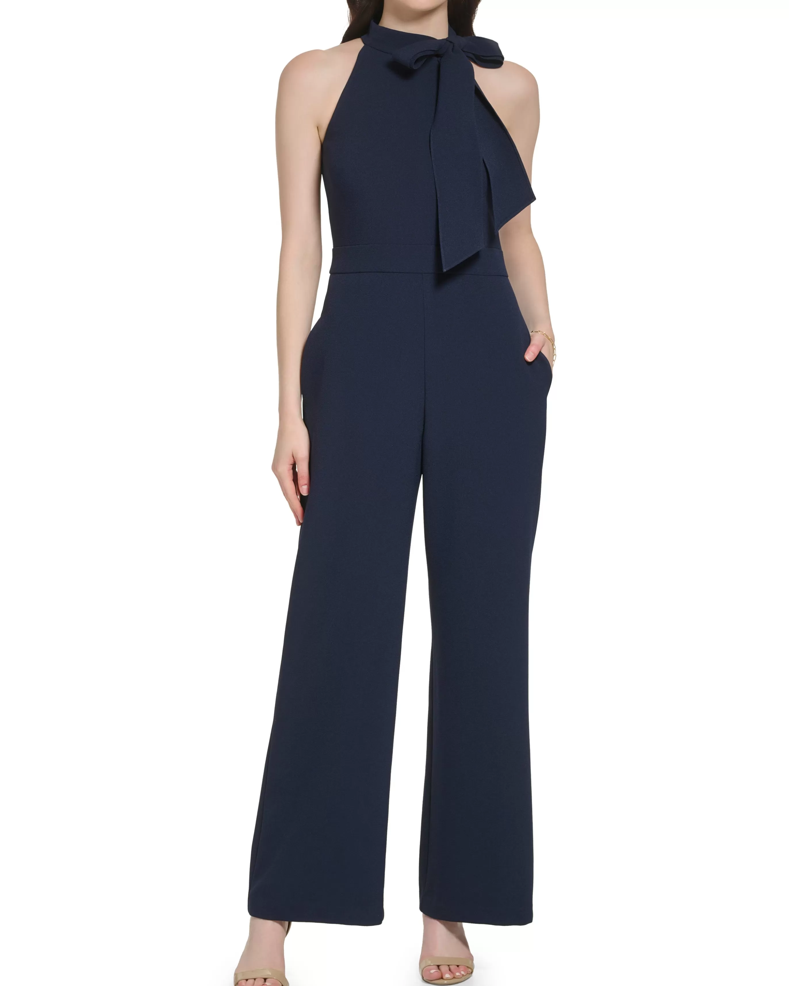 Vince Camuto Jumpsuits^Bow-Neck Halter Jumpsuit