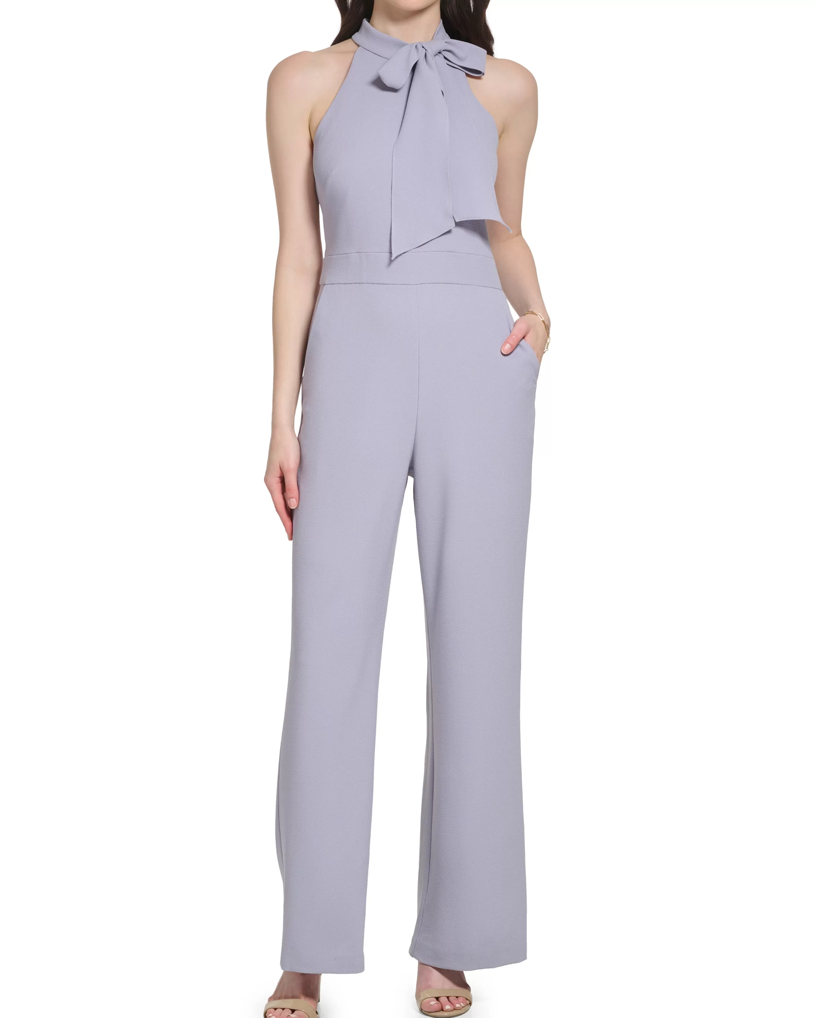 Vince Camuto Jumpsuits^Bow-Neck Halter Jumpsuit