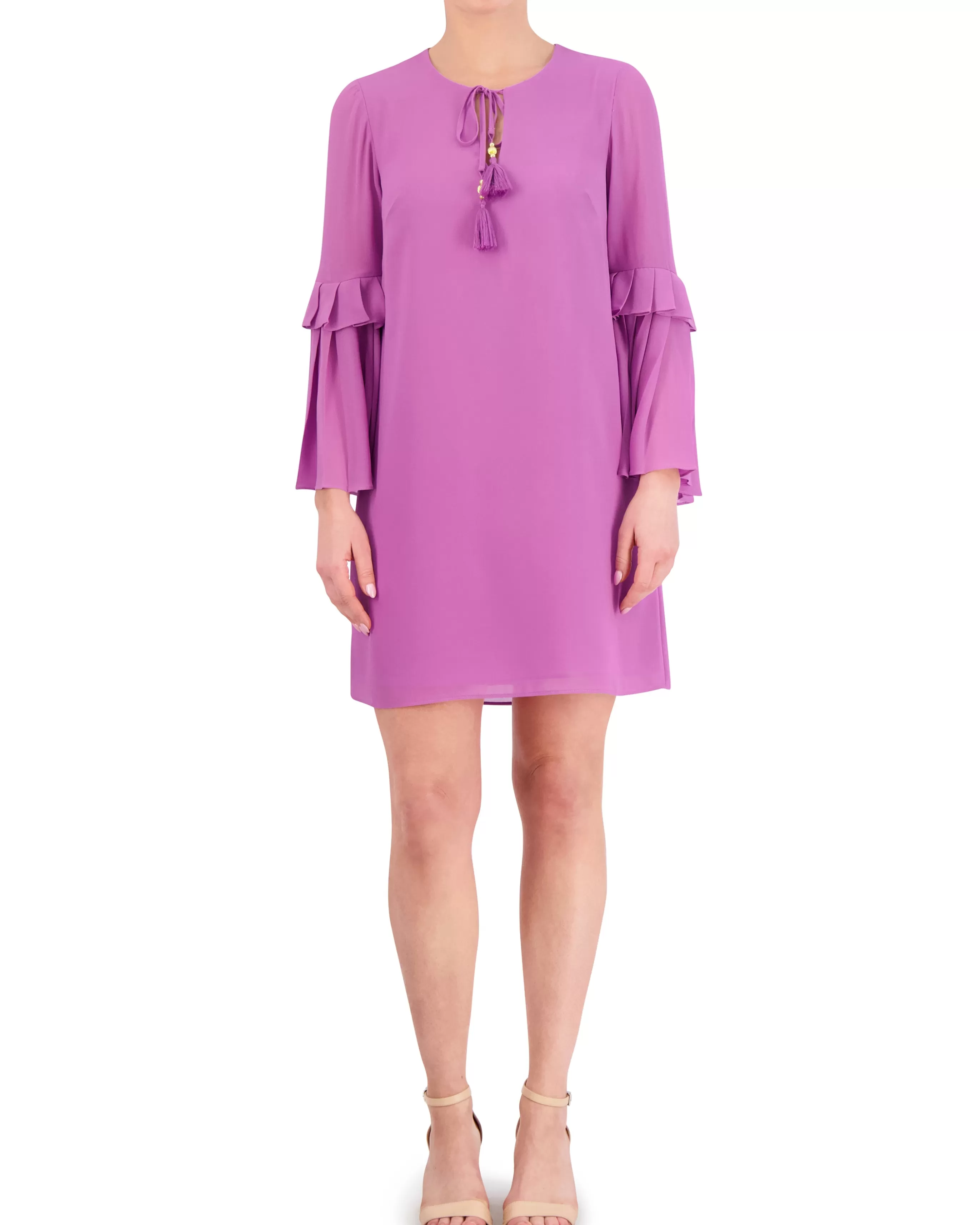 Vince Camuto Dresses^Chiffon Bell-Sleeve Minidress