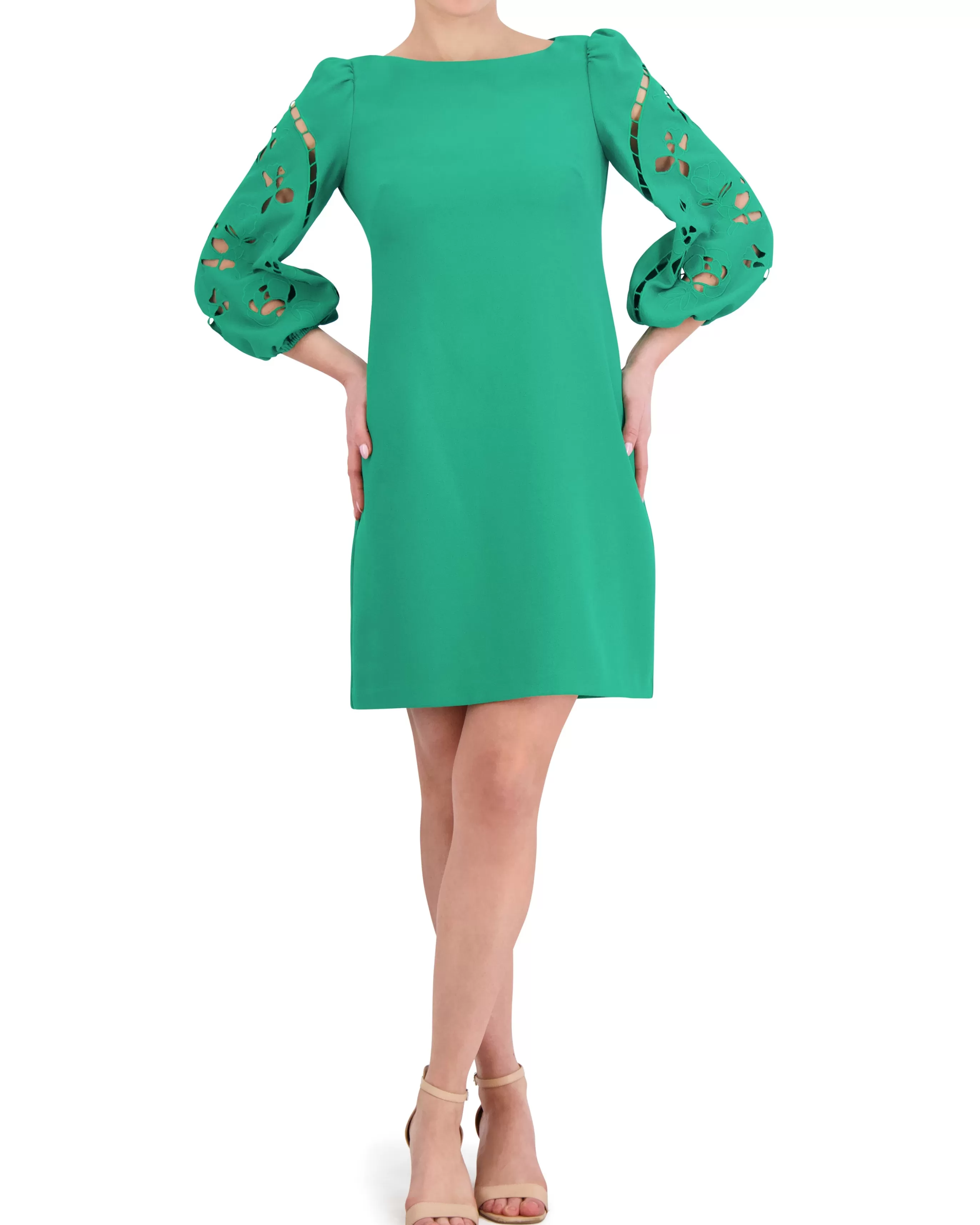 Vince Camuto Dresses^Embroidered Cutout-Sleeve Minidress