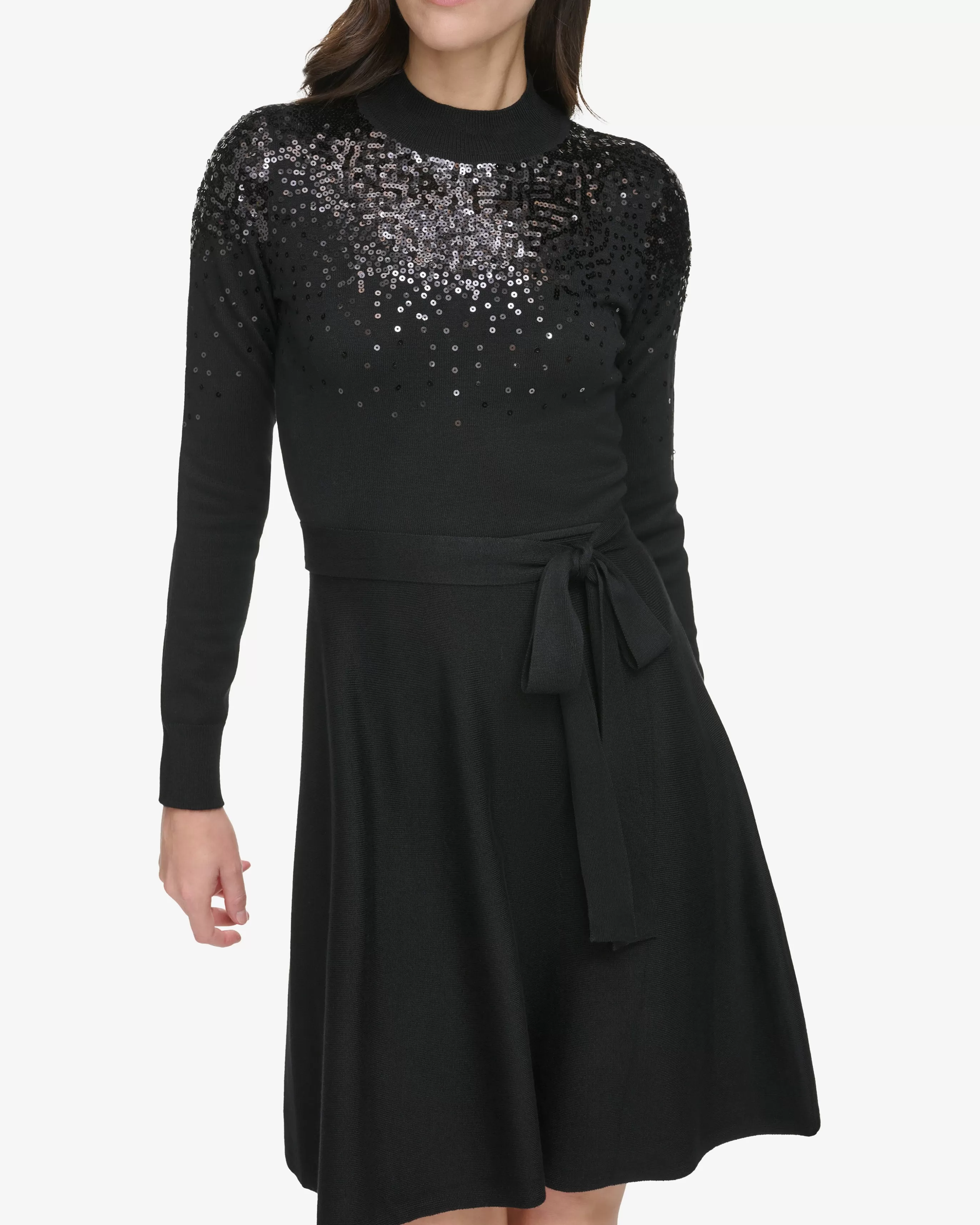 Vince Camuto Dresses^Long Sleeve Sequin Knit Dress