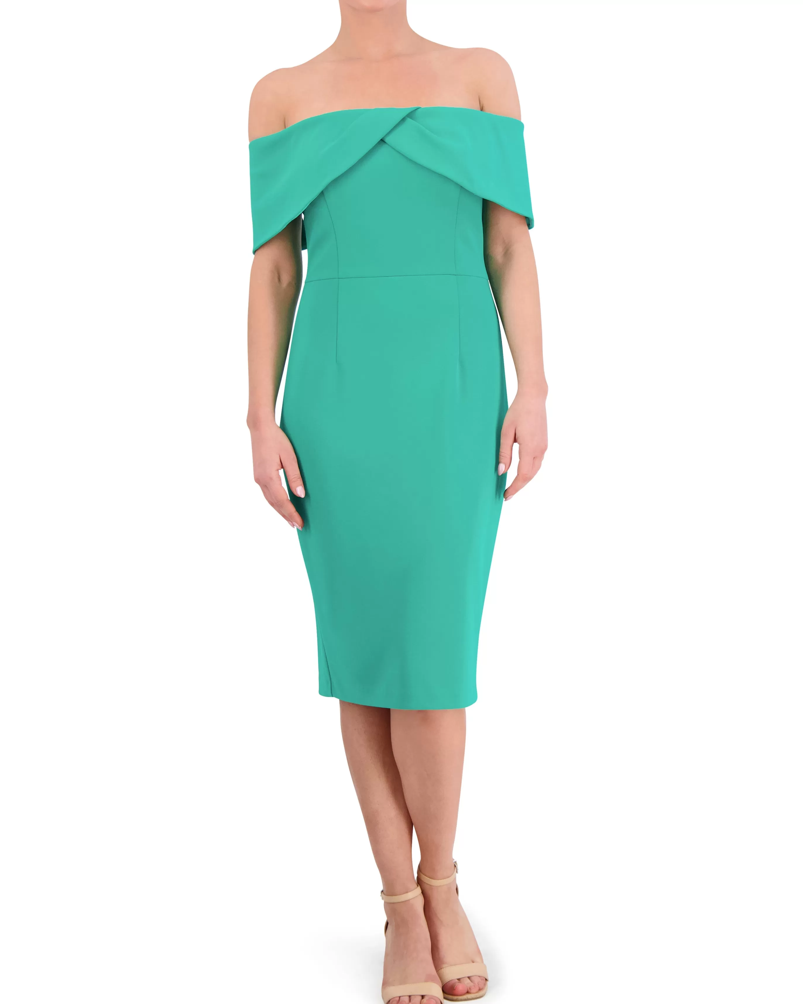 Vince Camuto Dresses^Off-The-Shoulder Bodice Overlay Dress