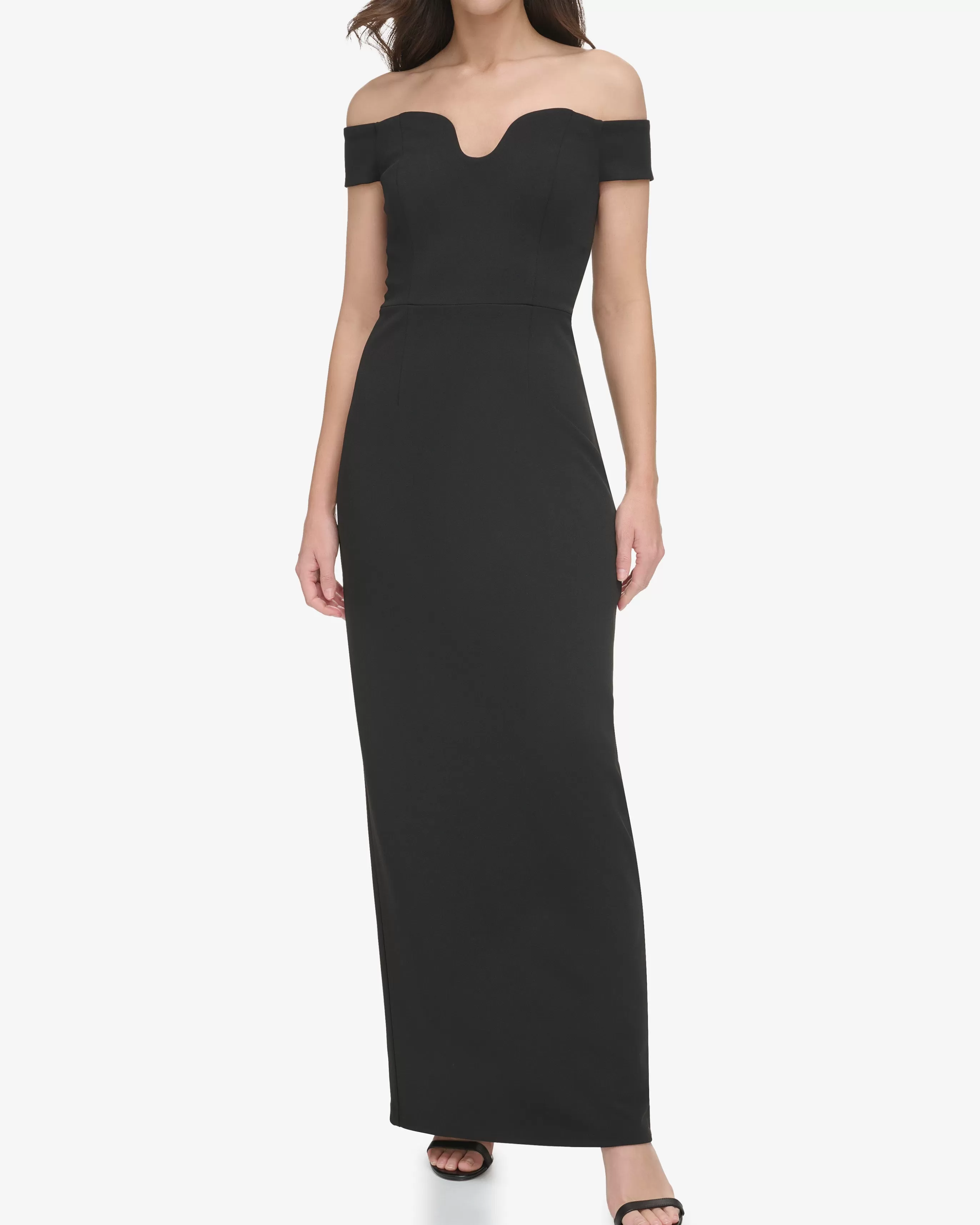 Vince Camuto Dresses^Off-The-Shoulder Contoured-Neckline Gown