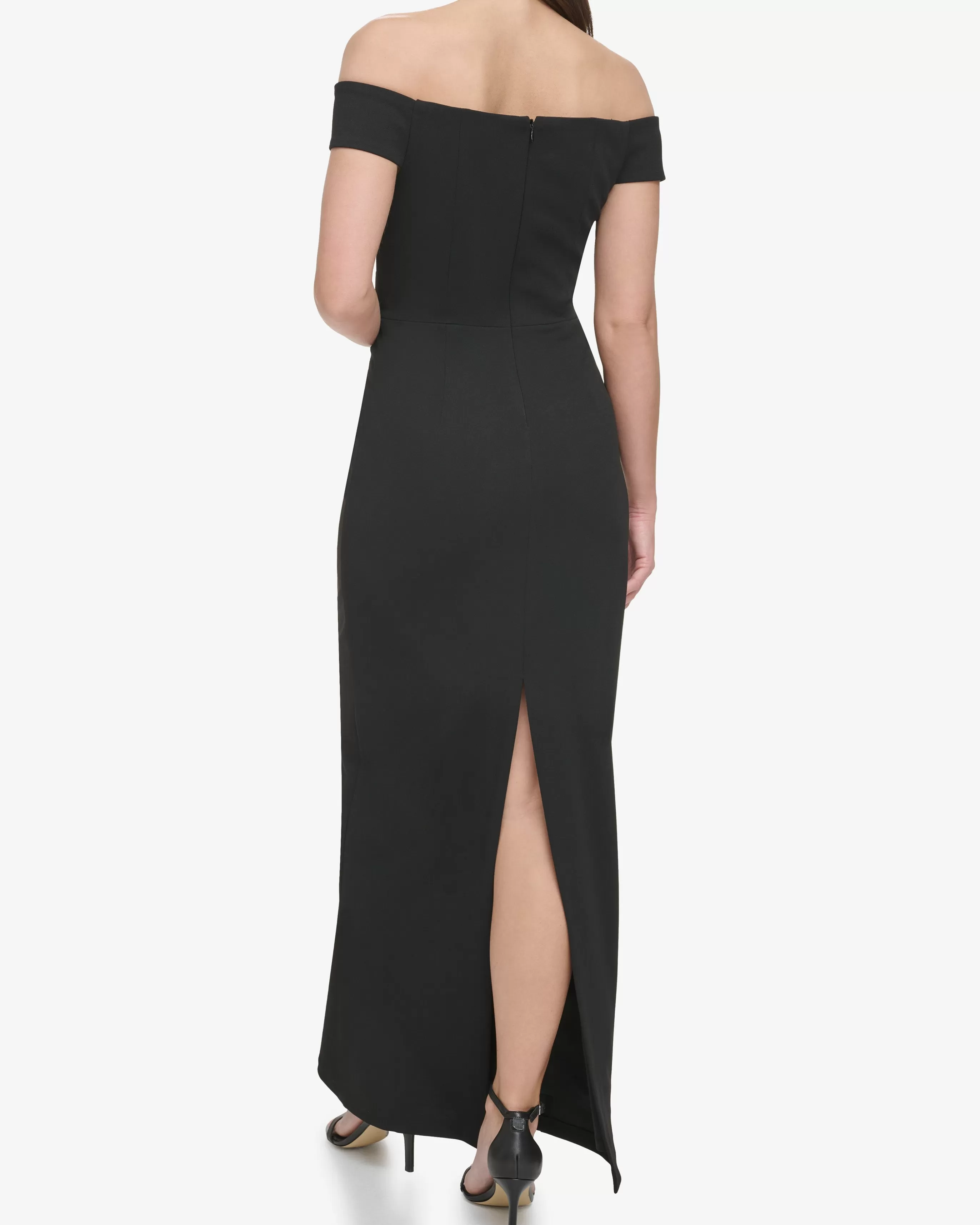 Vince Camuto Dresses^Off-The-Shoulder Contoured-Neckline Gown