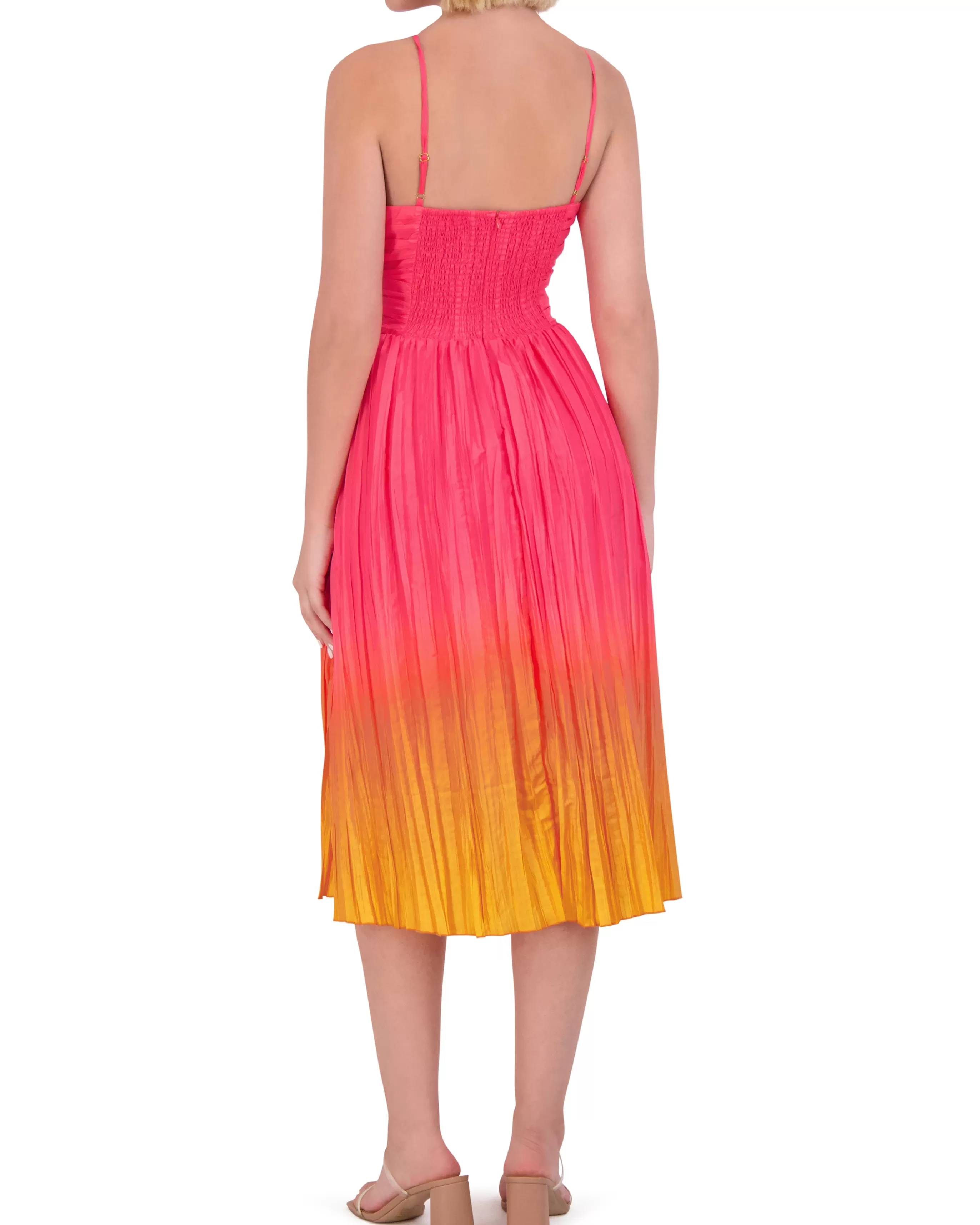 Vince Camuto Dresses^Ombre Taffeta Cutout Midi Dress