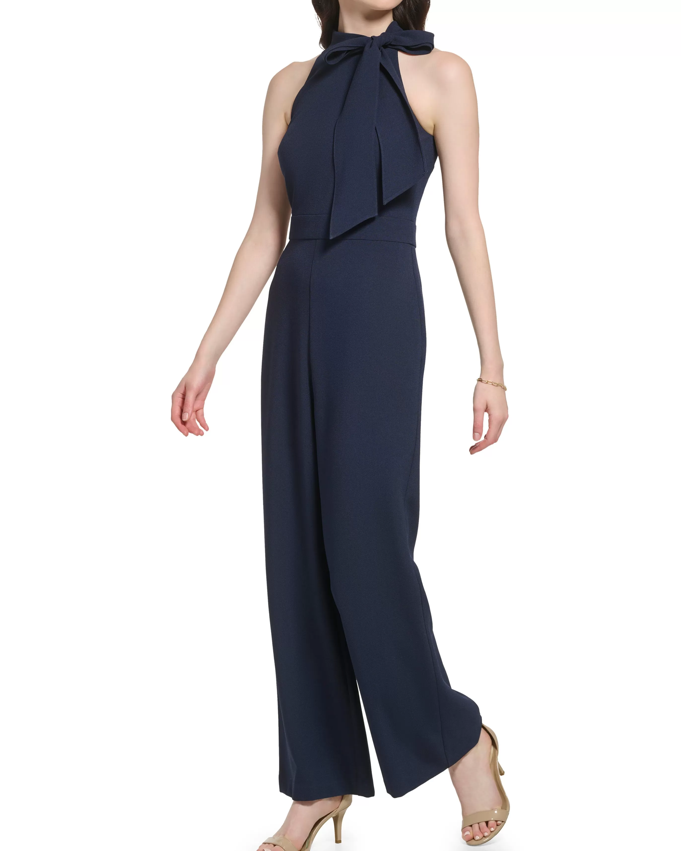 Vince Camuto Jumpsuits | Petite^Petite Bow-Neck Sleeveless Jumpsuit