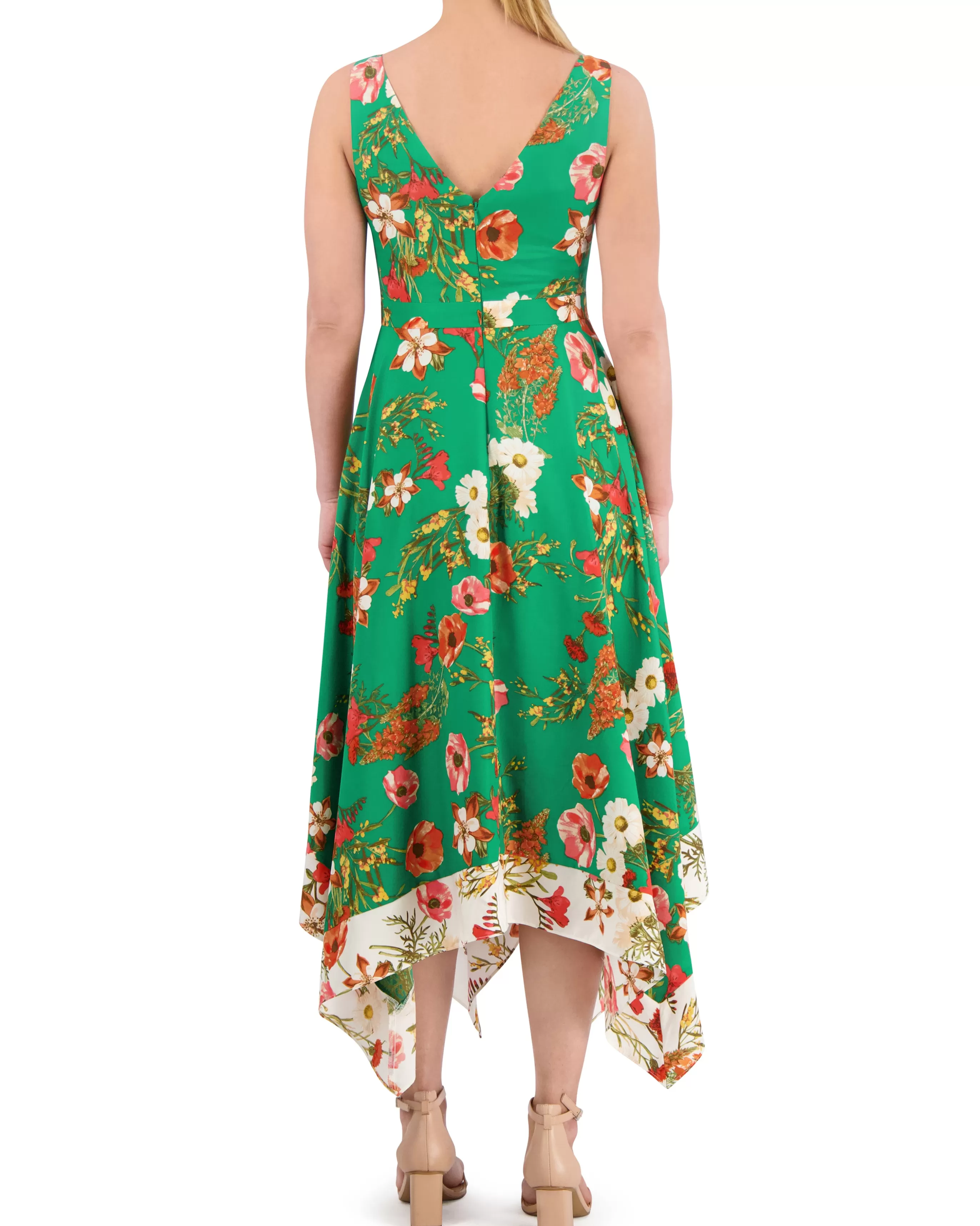 Vince Camuto Dresses | Petite^Petite Floral-Print Handkerchief-Hem Dress