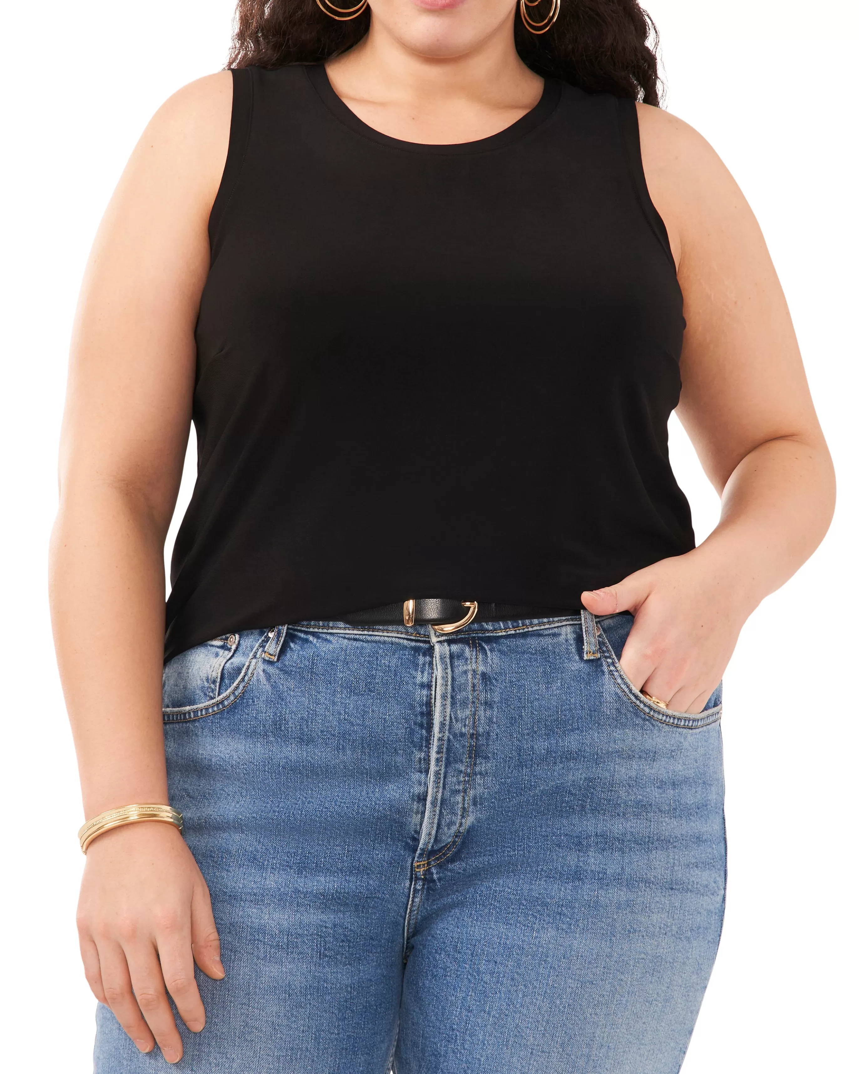 Vince Camuto Tops | Plus-Size^Plus-Size Back Keyhole Tank Top