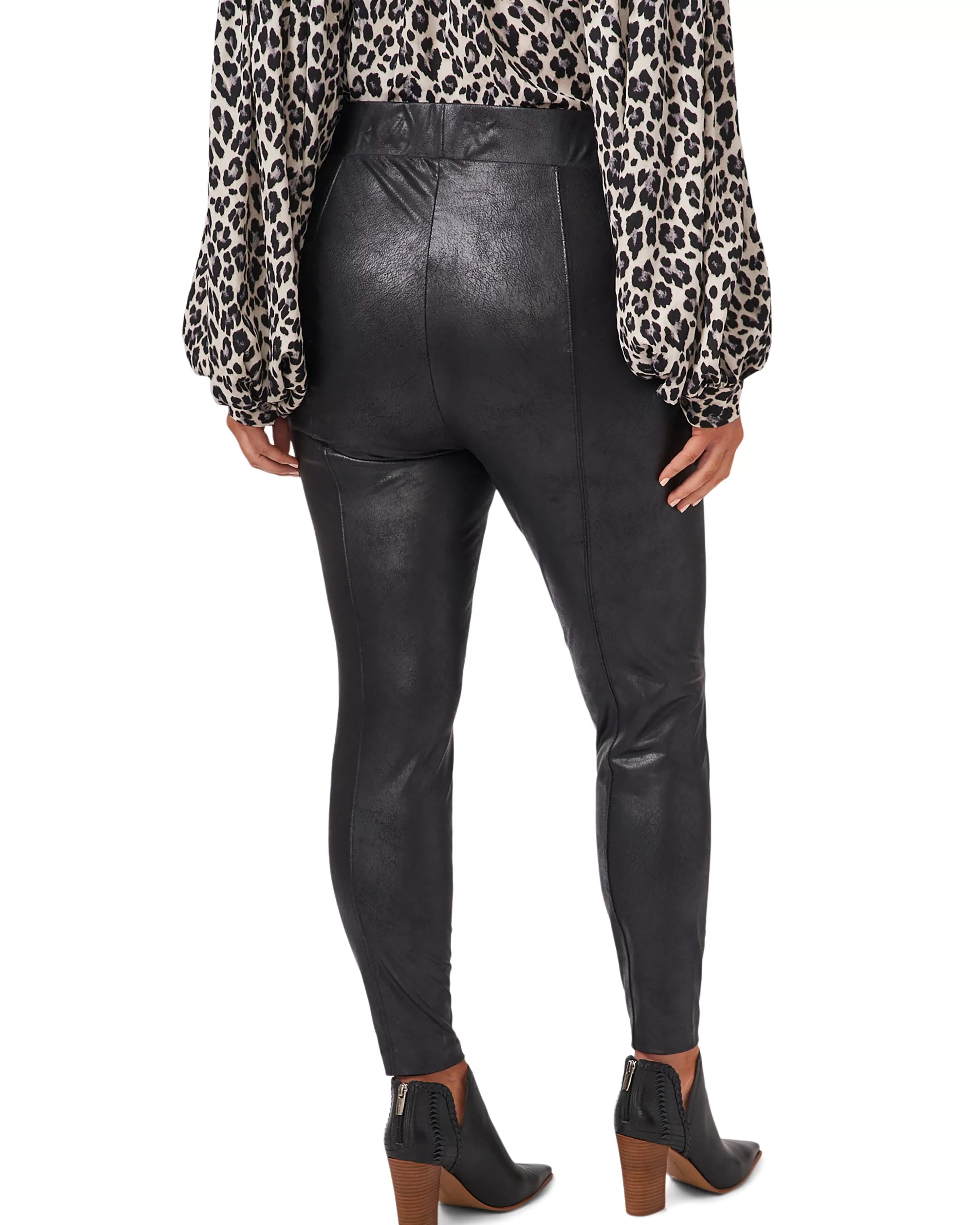 Vince Camuto Bottoms | Plus-Size^Plus-Size Faux Leather Ponte Leggings