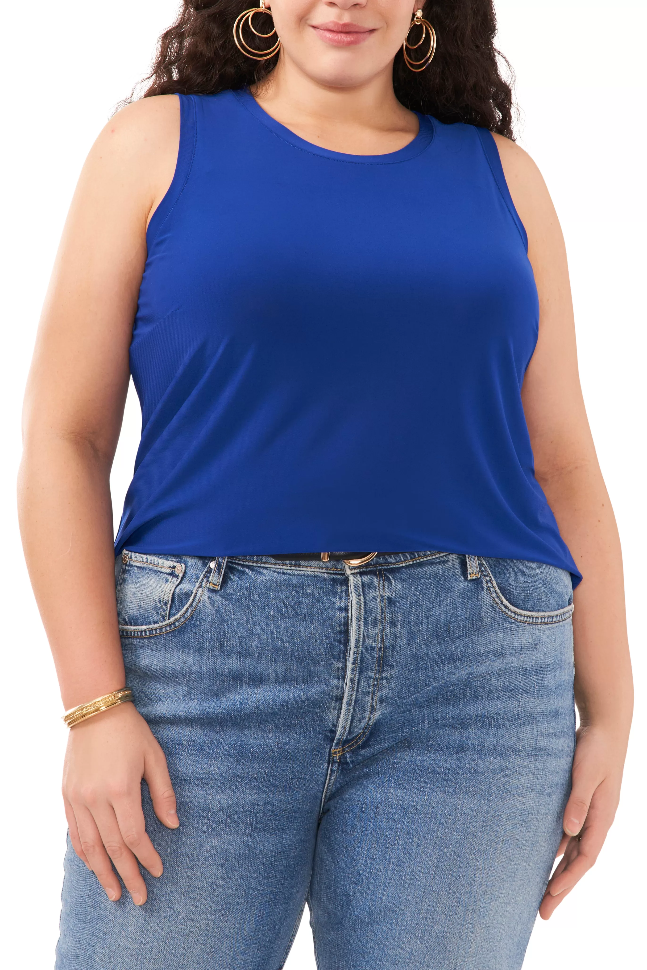 Vince Camuto Tops | Plus-Size^Plus-Size Keyhole Back Tank Top