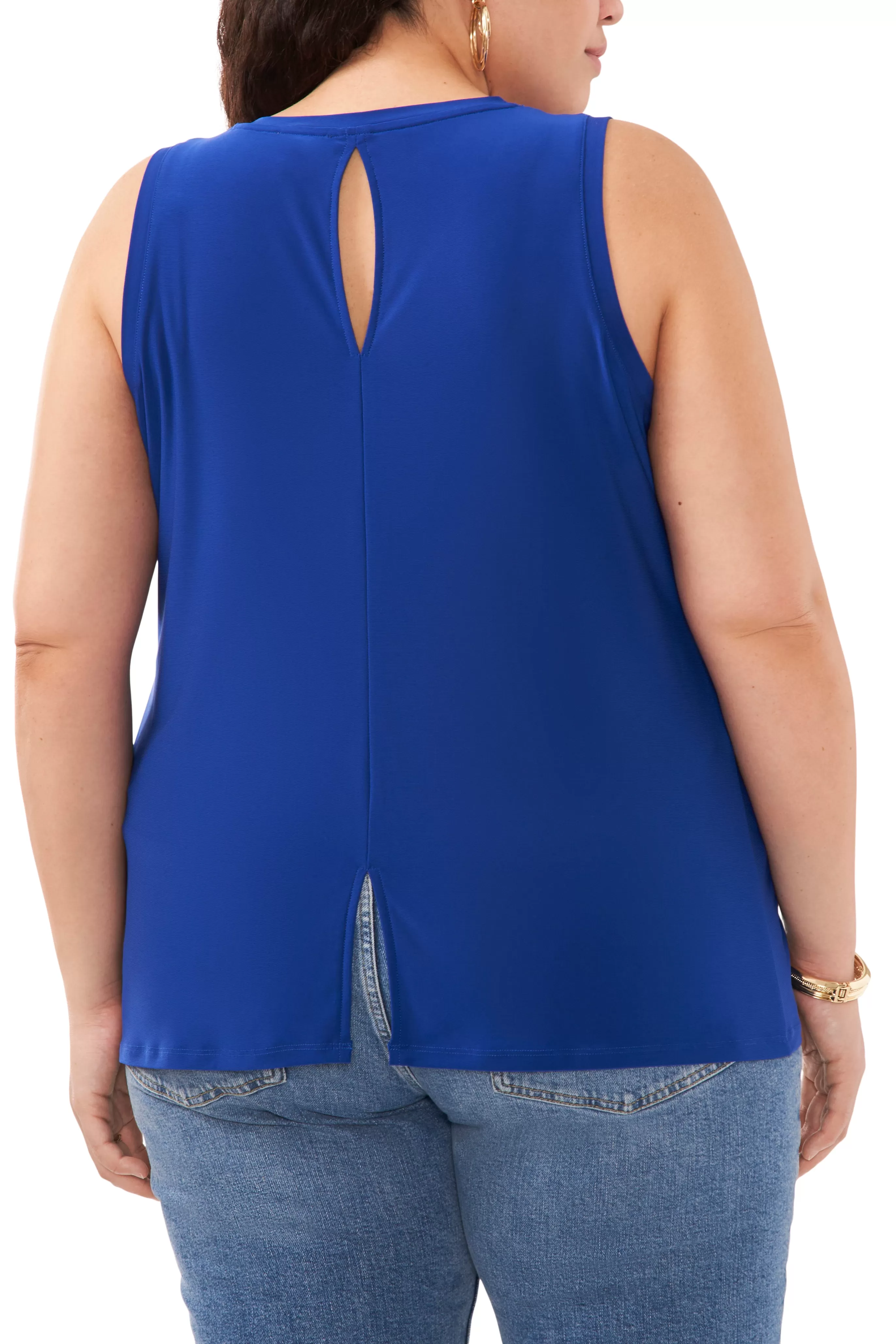 Vince Camuto Tops | Plus-Size^Plus-Size Keyhole Back Tank Top