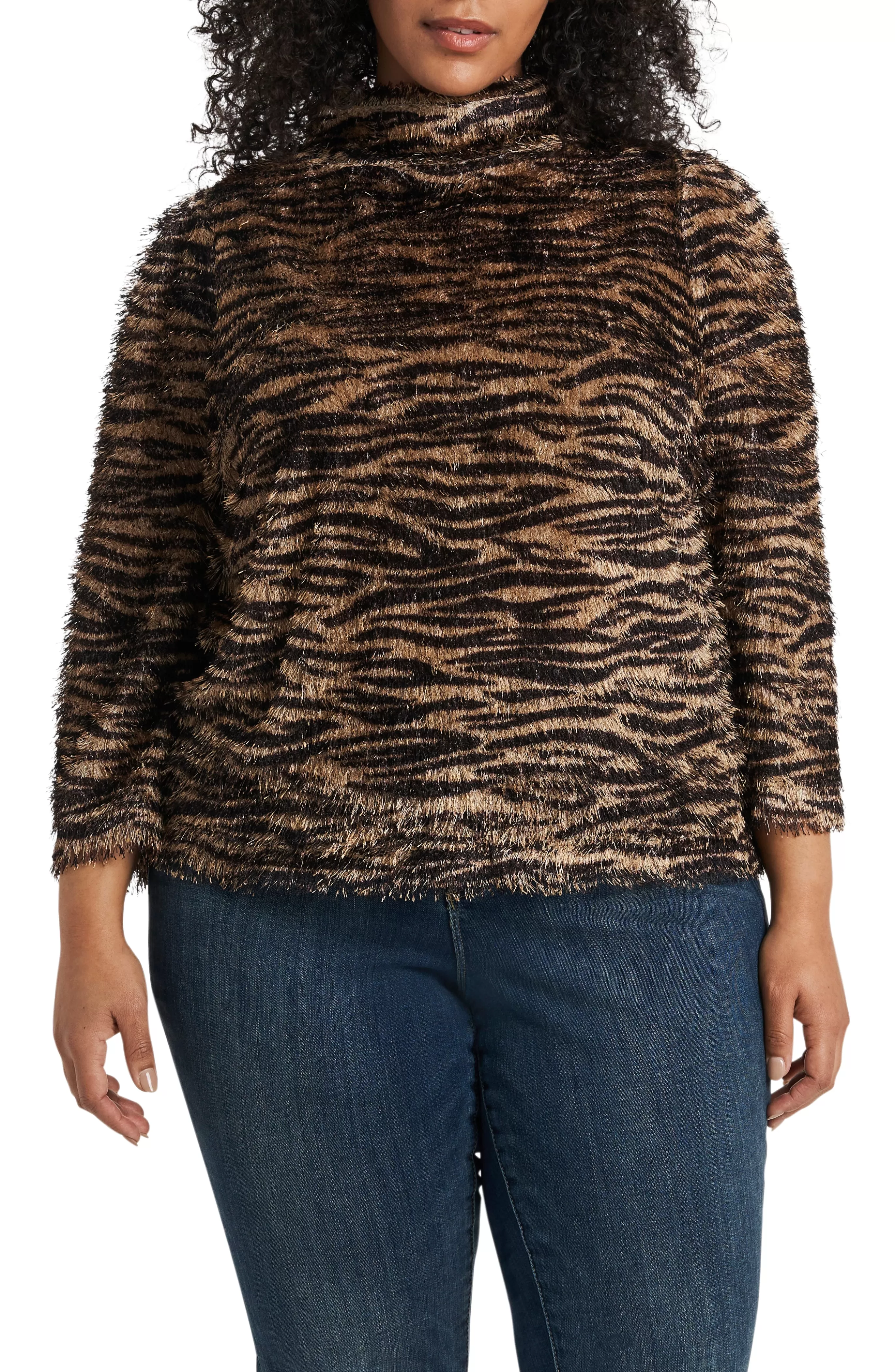 Vince Camuto Tops | Plus-Size^Plus-Size Long Sleeve Puff Shoulder Soft Knit Top