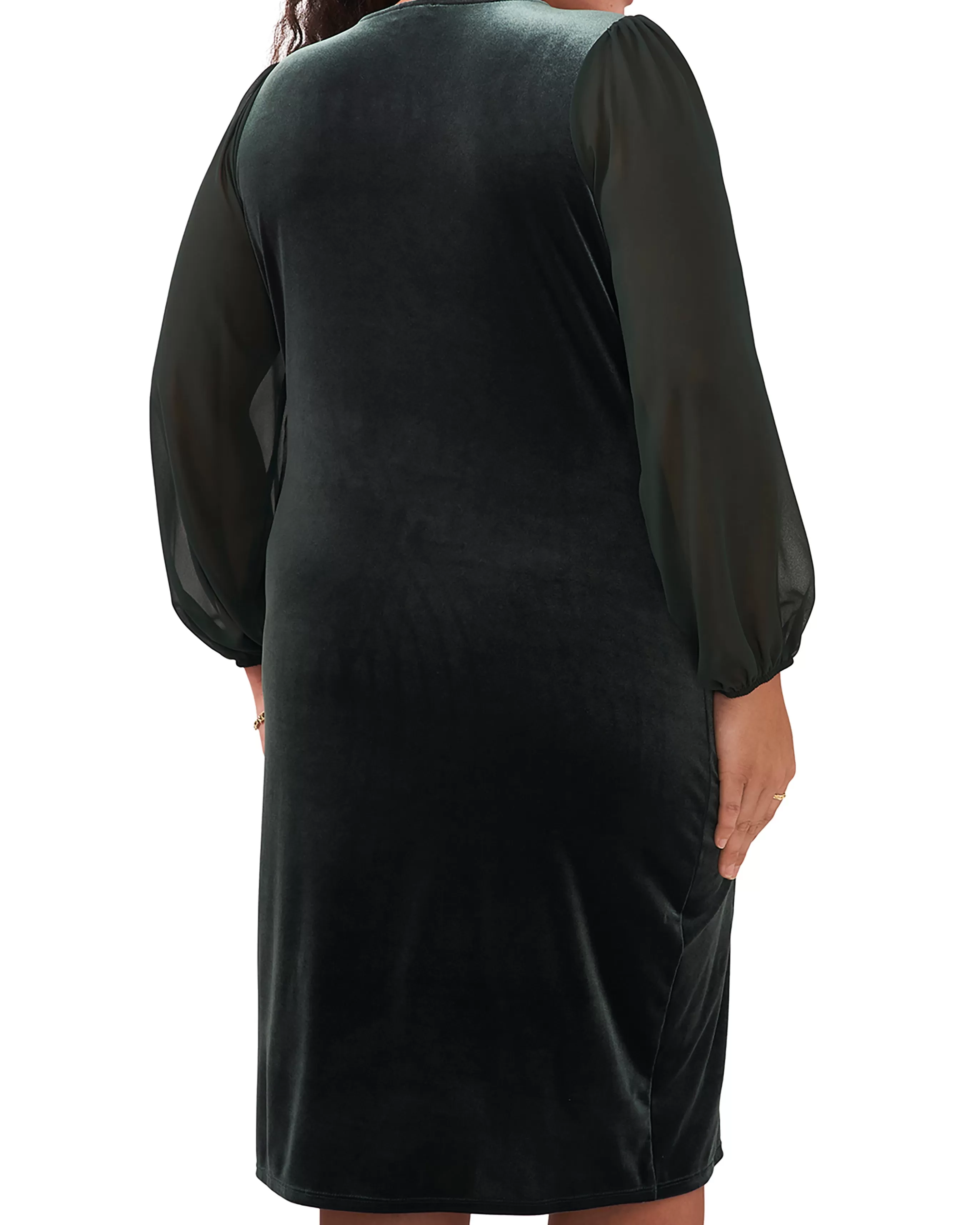 Vince Camuto Dresses | Plus-Size^Plus-Size Long Sleeve Velvet Dress