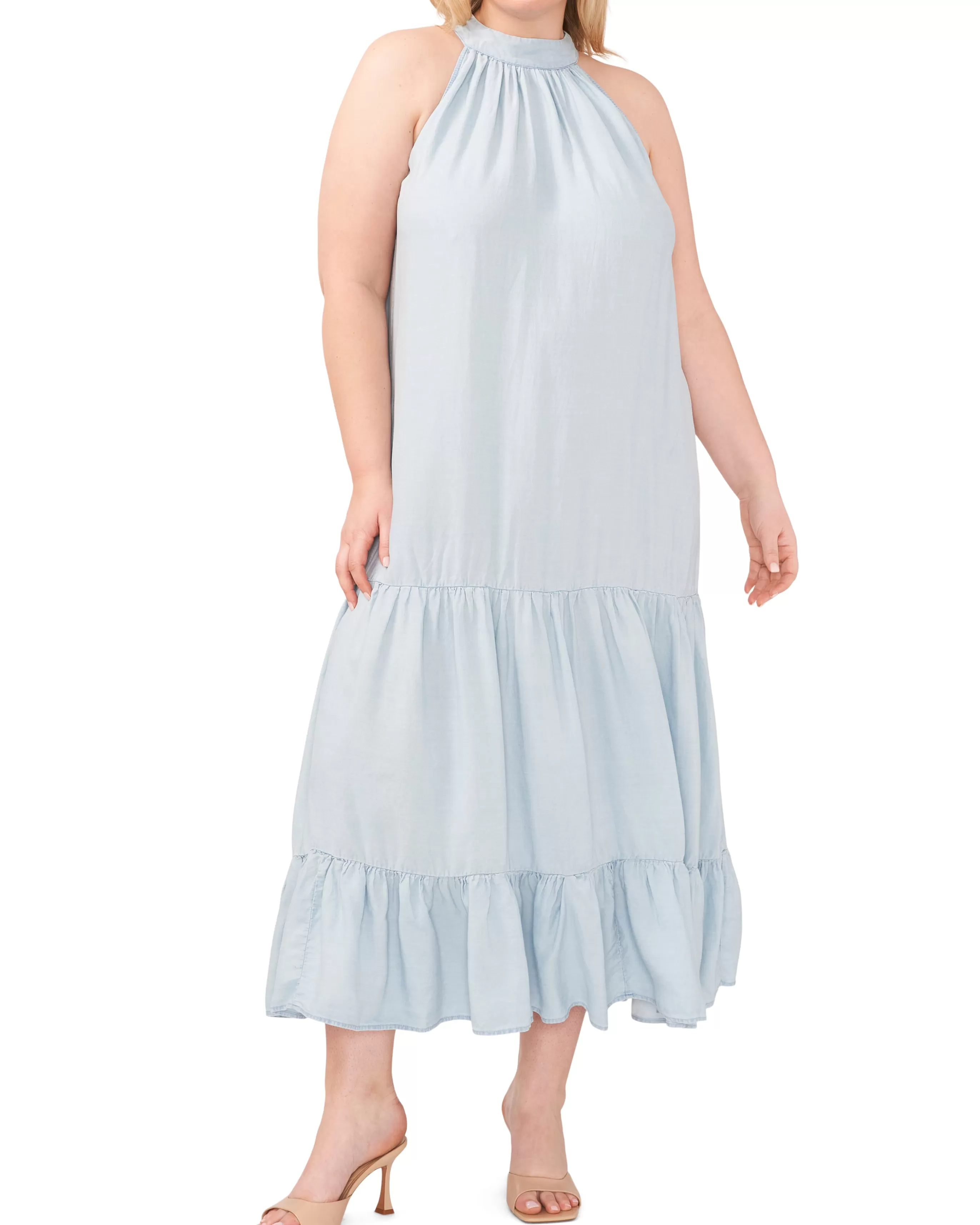 Vince Camuto Dresses | Plus-Size^Plus-Size Tiered Halter Maxi Dress