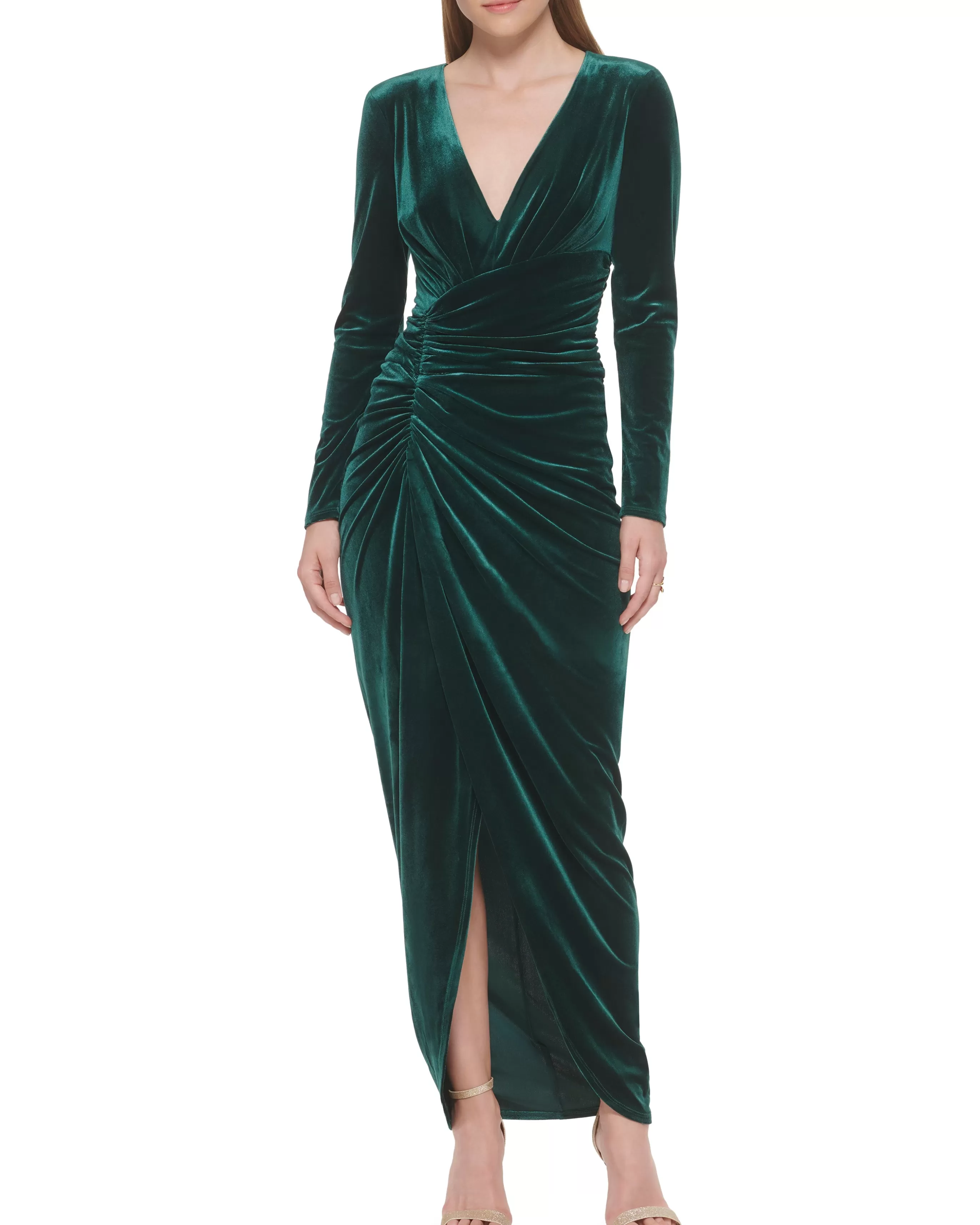 Vince Camuto Dresses^Ruched Velvet Gown