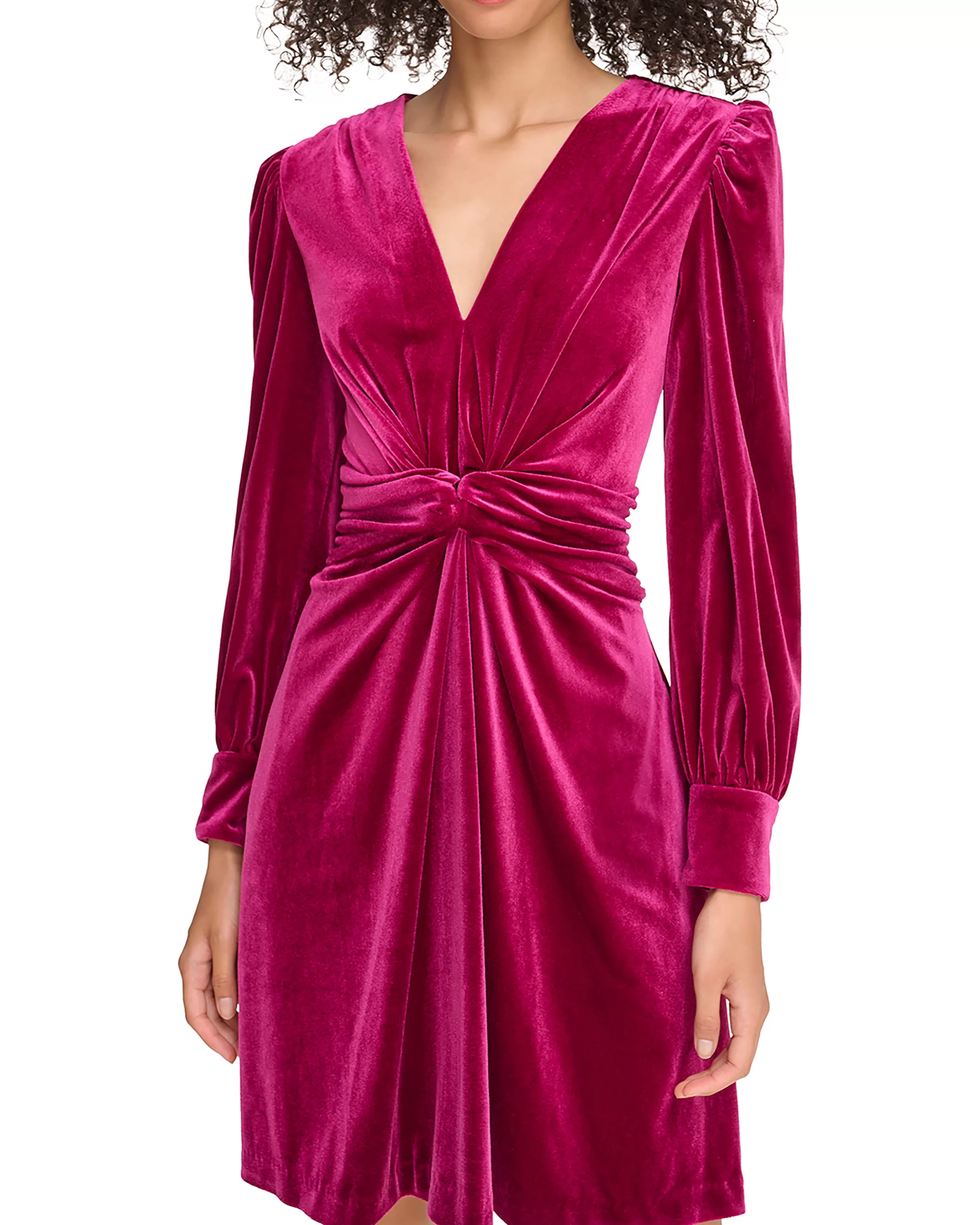 Vince Camuto Dresses^Velvet Twist-Front Dress